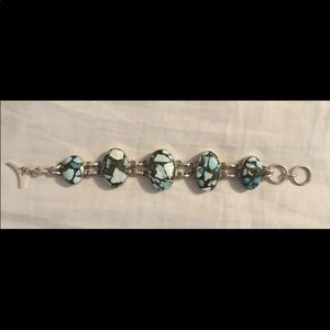 Turquoise silver bracelet